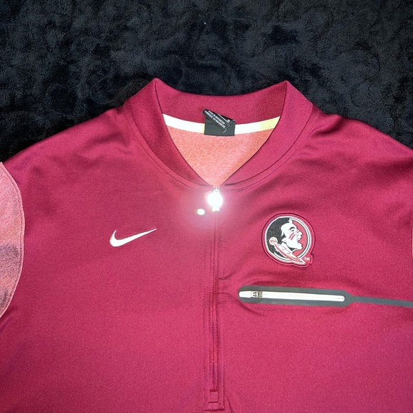 Maroon Nike 1/4 Zip Florida State Men’s Medium - Picture 3 of 3